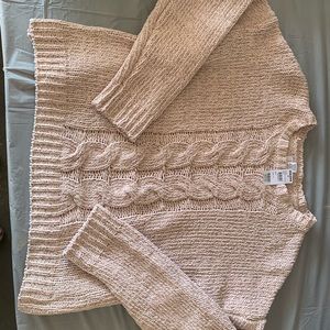 NWT Chenille Blush Sweater